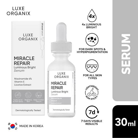 Luxe Organix Miracle Repair Luminos Bright Serum