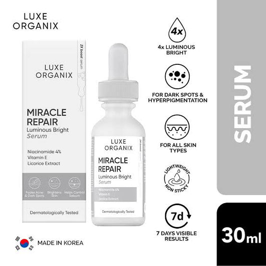 Luxe Organix Miracle Repair Luminos Bright Serum