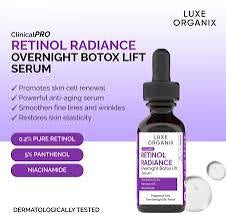 Luxe Organix Retinol Radiance Overnight Botox Lift Serum